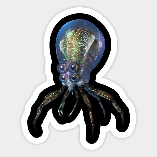 Crabsquid Subnautica Sticker Teepublic